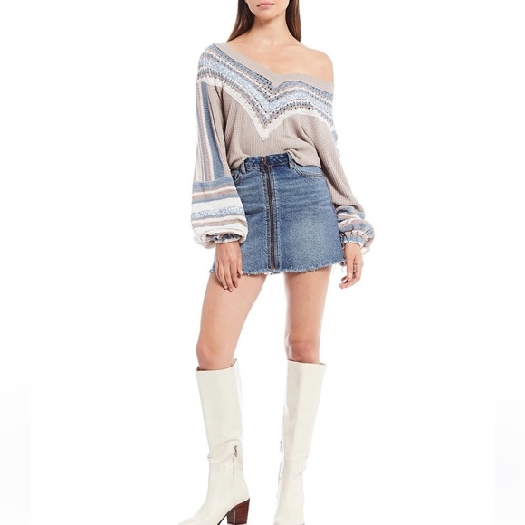 FREE PEOPLE ⭐️Copenhagen Pebble combo thermal top - Picture 3 of 9